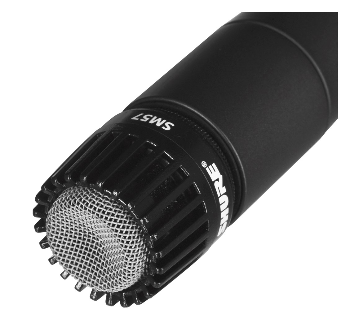 Mikrofon dinamik Shure SM57, kardioid, për instrumente, i zi