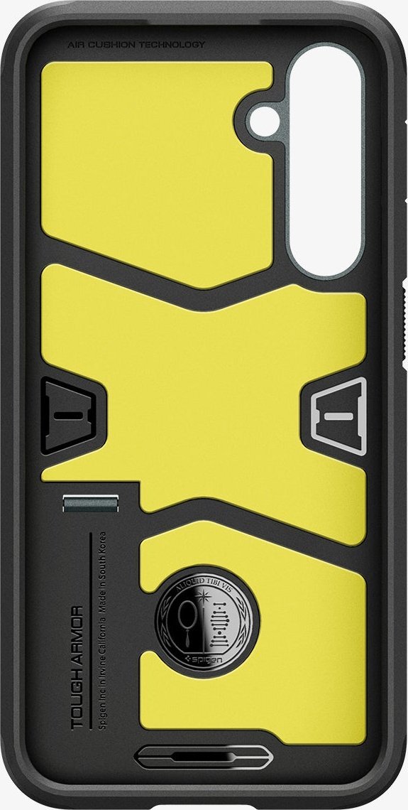 Mbështjellës telefoni Spigen Tough Armor për Samsung Galaxy S23 FE, me mbajtëse, jeshile abyss
