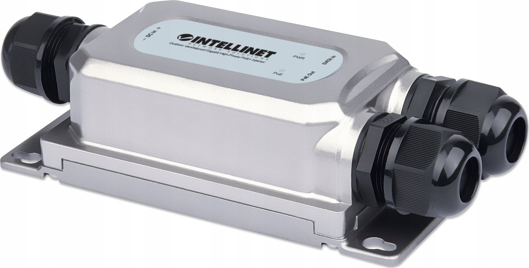 Надворешен Injektor PoE+ Intellinet Outdoor Gigabit, 30W, IP67, сив