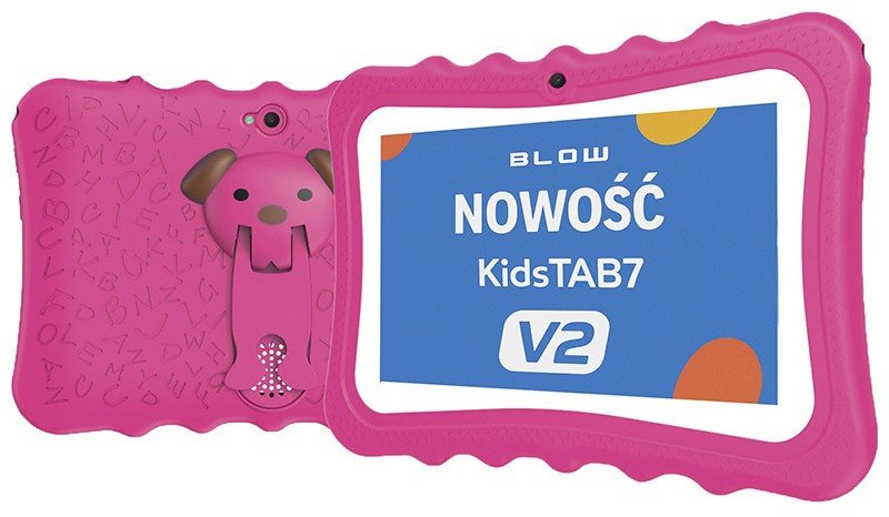 Tablet për fëmijë KidsTAB7 V2, 7", 4GB 32GB, me këllëf rozë