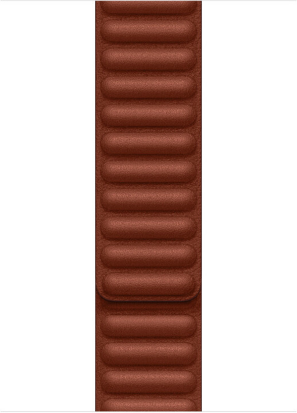 Apple Watch 45mm Band, Umber Leather Link - M/L