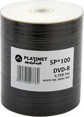 Дискови Platinet DVD-R (41012), 100 парчиња