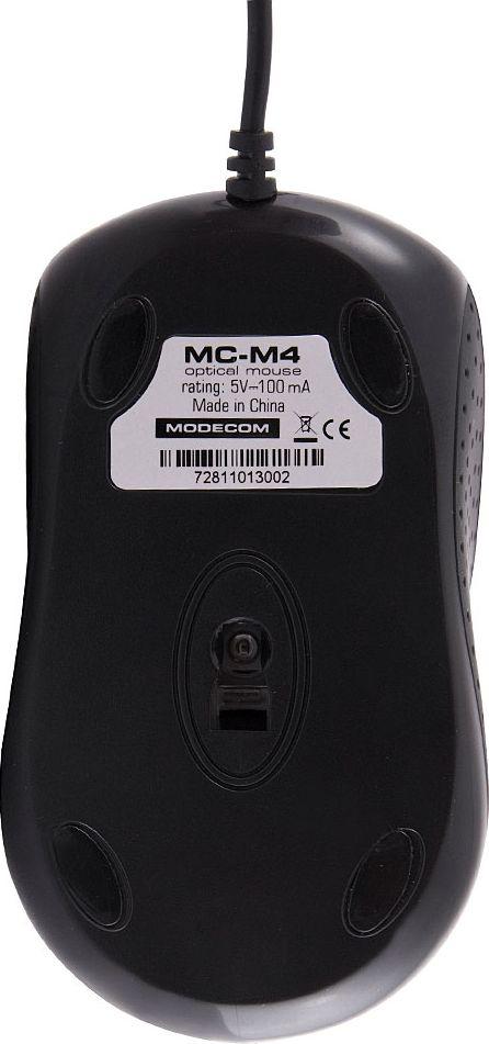 Maus Modecom M4, me kabllo, USB, i zi