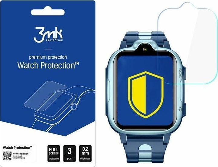 Folie mbrojtëse 3MK ARC, për orë Garett Kids Cute 4G, transparente