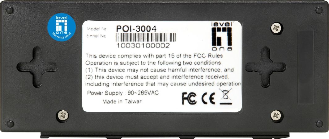 Injektor LevelOne Gigabit, POI-3004, PoE 30 W, i zi
