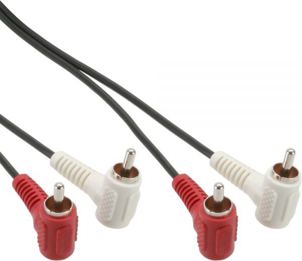 Kabllo audio Intos RCA x2 në RCA x2, 1.2m, e zezë
