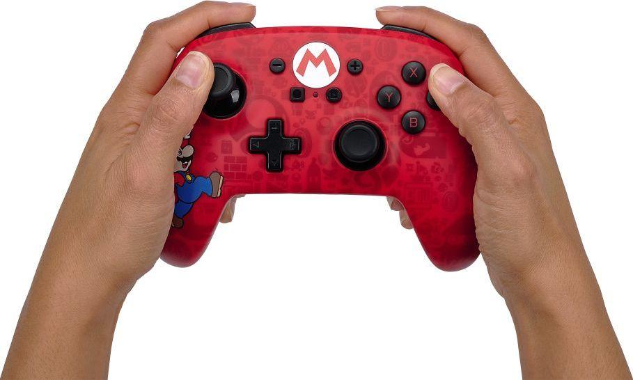 Kontroller PowerA Here We Go Mario, wireless, i kuq