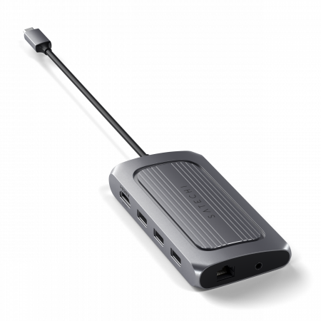 Përshtatës Satechi Aluminium USB4 Multiport 8K HDMI, i hirtë