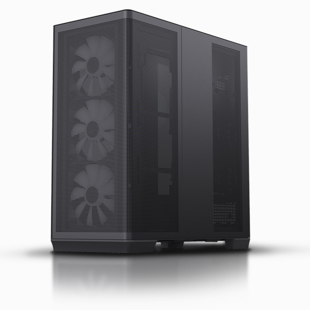 Kuti kompjuteri APNX C1 ARGB, midi tower, panel xhami i errësuar, e zezë