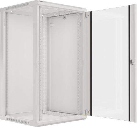 Kabinet muri Lanberg Wall Cabinet WF01-6622-10S, 19", 22U, gri