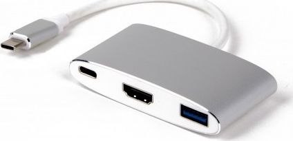 Adapter USB C LMP USBC HDMI 4K, HDMI 4K, USB 3.0, gri