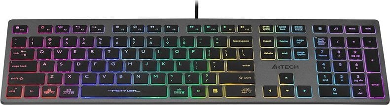 Tastierë A4Tech FSTYLER, me kabllo, US, grafit
