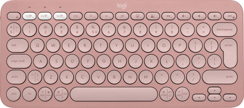 Tastierë Logitech Pebble, wireless, US INTL, rozë