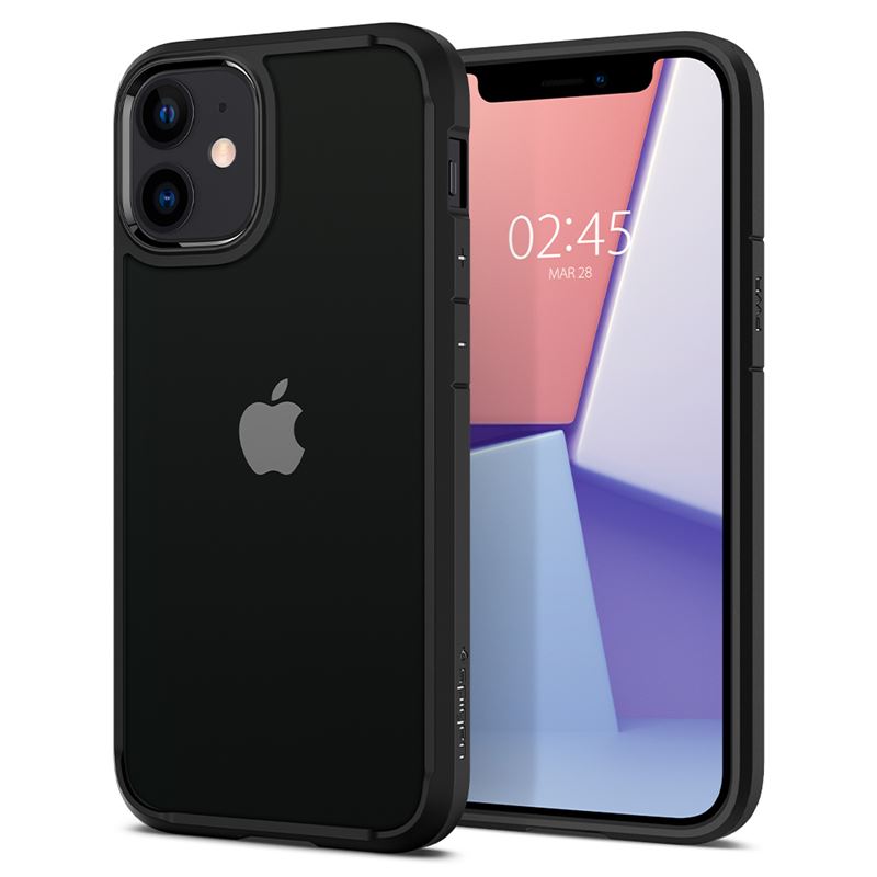 Mbështjellëse për iPhone 12 mini Spigen Ultra Hybrid, e zezë