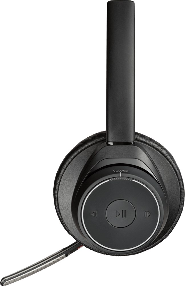 Kufje Poly Voyager Focus UC, Wireless, të zeza