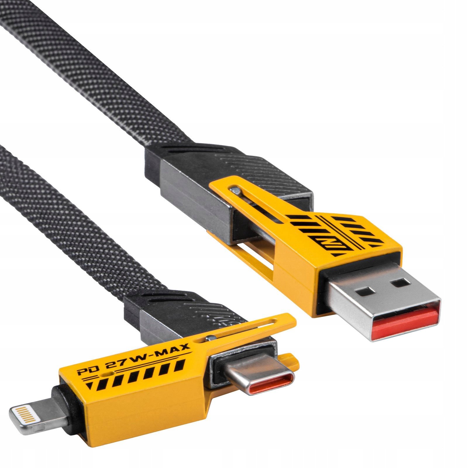Kabllo USB Akyga AK-USB-57, 1m, 4 në 1, gri