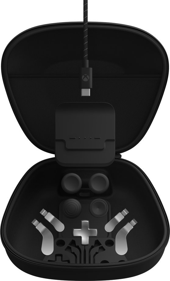Pako aksesorësh Microsoft Xbox Elite 2 Core, për kontrollor, me USB Type C, e zezë