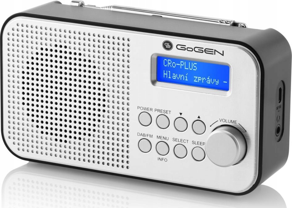 Radio portative GoGEN DAB300N, DAB+ FM, ekran LCD, e zezë