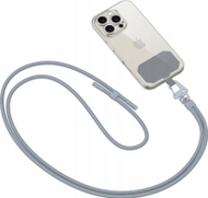 Rrip crossbody për telefon Tech-Protect C5S Rope, 80cm, i gri çelik