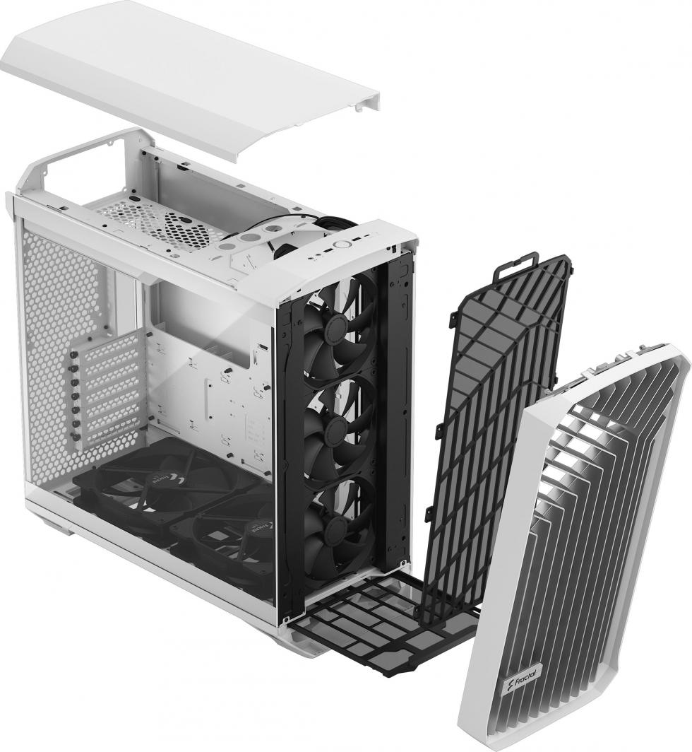 Kasë Fractal Design Torrent TG Clear Tint, e bardhë, Full Tower
