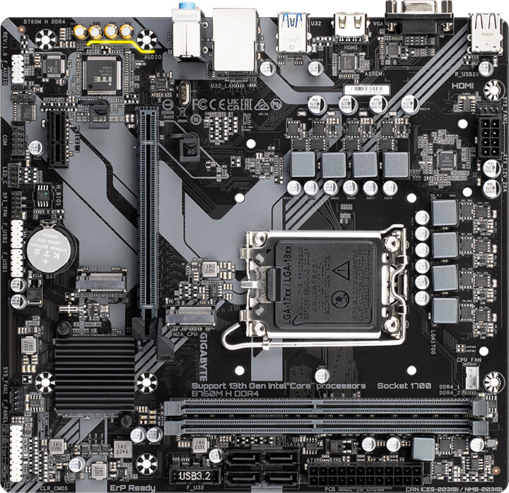 [OUTLET] Pllakë amë GIGABYTE B760M H DDR4 - Intel B760	