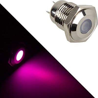 Ndërprerës Lamptron LAMP SW2005 S, LED 12V, 16mm, vjollcë
