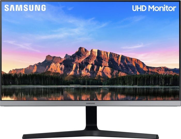 Monitor Samsung U28R550 (LU28R550UQUXEN), 28" LED, 4K UHD, i zi / argjendtë