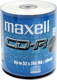 Set CD Maxell (624037.02.CN), CD-R, 700 MB, 52x , 100 copë