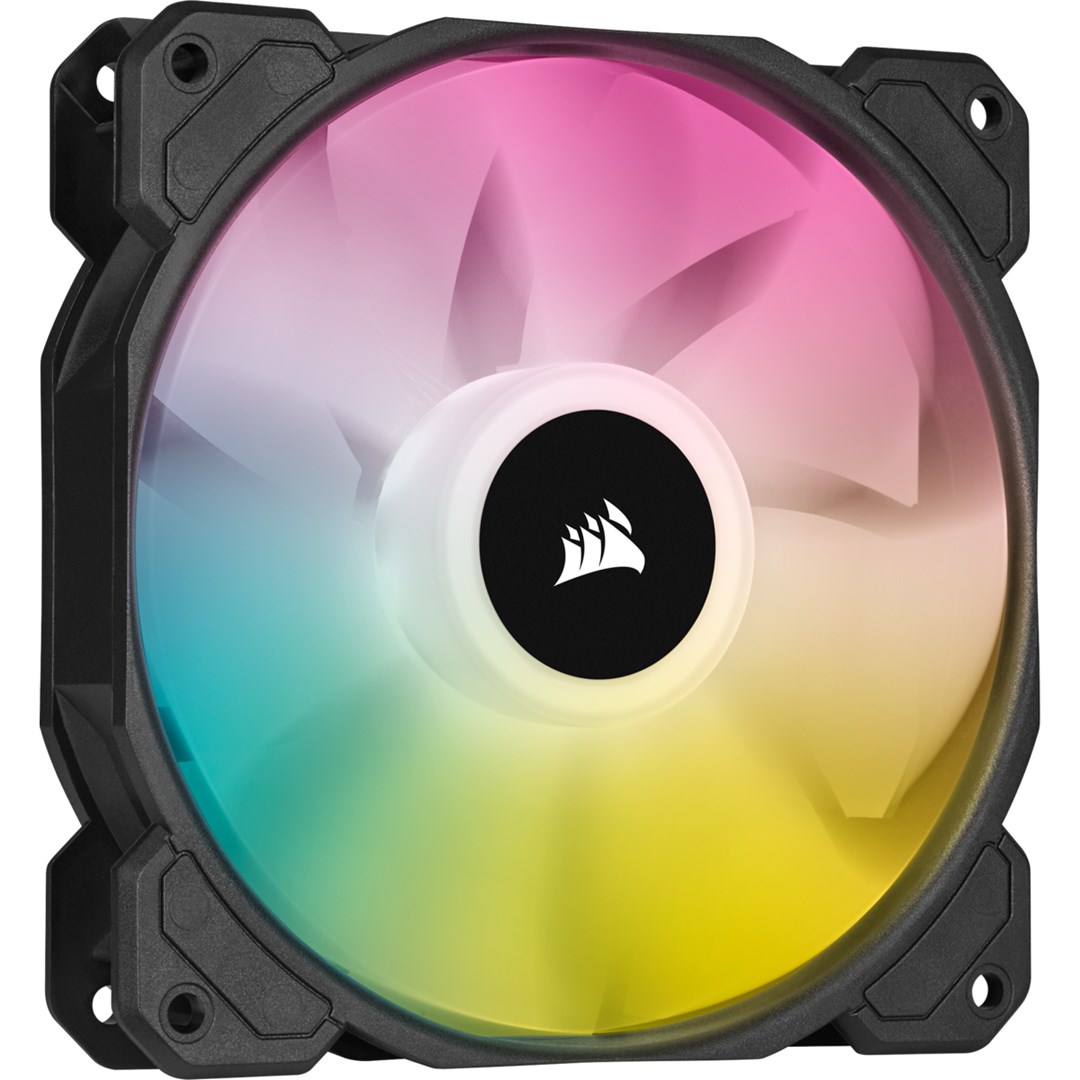 Сет вентилатори CORSAIR iCUE SP120 RGB ELITE, 120mm, PWM, 1500 RPM, црна