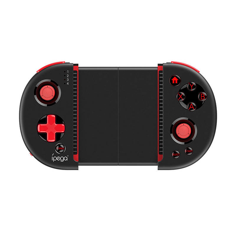 Gamepad Bluetooth Red Knight, për Android iOS Windows, me mbajtës telefoni, i zi e kuqe
