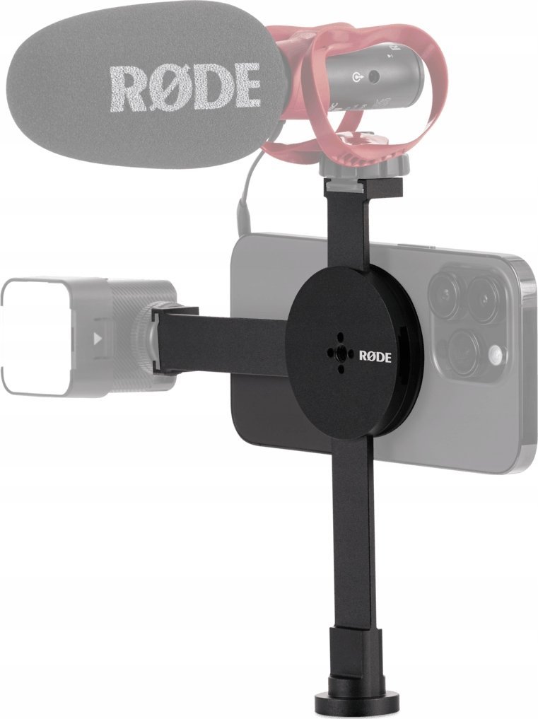 Mbajtëse magnetike telefoni RODE Magnetic Mount 2025, për videografi mobile, e zezë