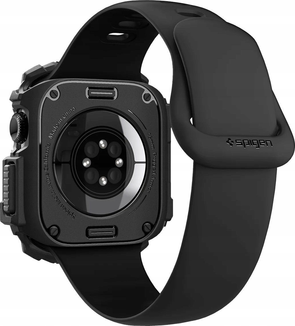 Mbrojtëse ore Spigen Rugged Armor, për Apple Watch 10 46mm, e zezë mat