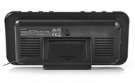 Радио будилник Nedis Digital, LED екран 1.8\", FM, 20 станици, snooze, црна