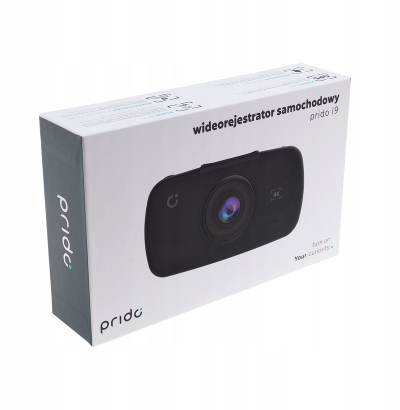 Kamerë për makinë Prido I9, 4K, GPS Wi Fi, e zezë