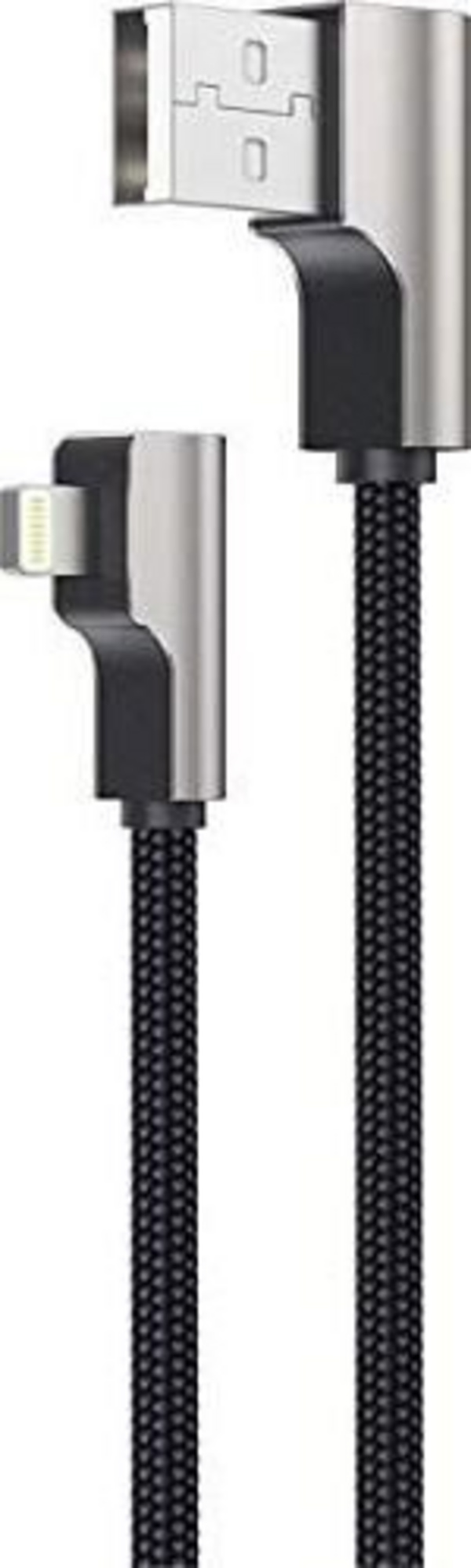 USB кабел Aukey CB-AL01, USB-A во Lightning, 2 m, црна