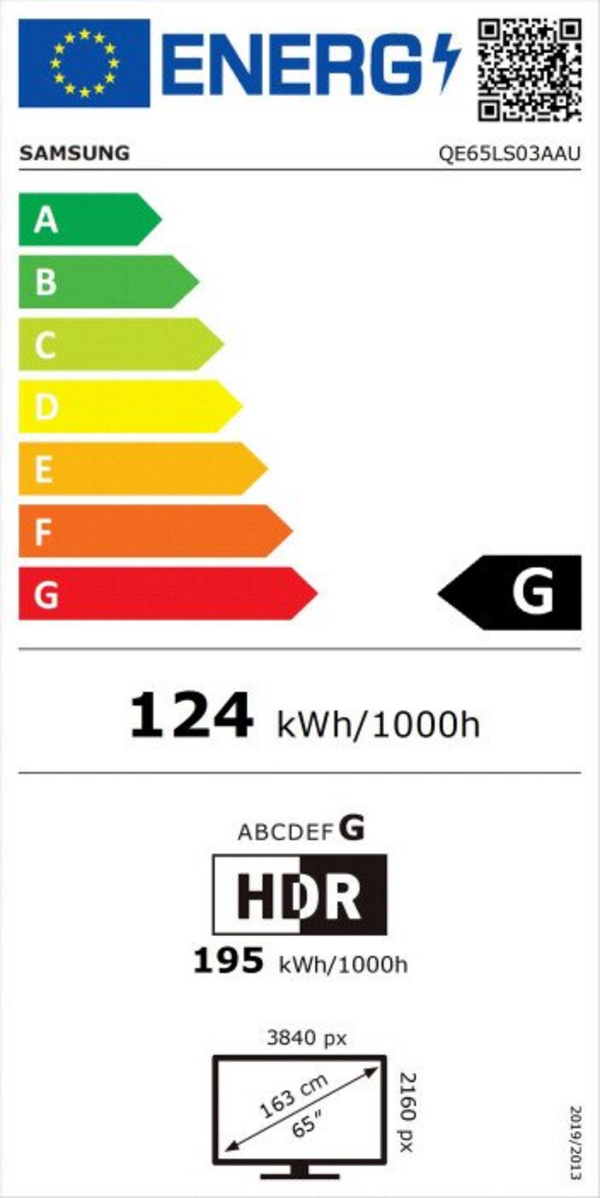 Televizor Samsung QE65LS03A, 65 " (163cm), 4K UHD, i zi