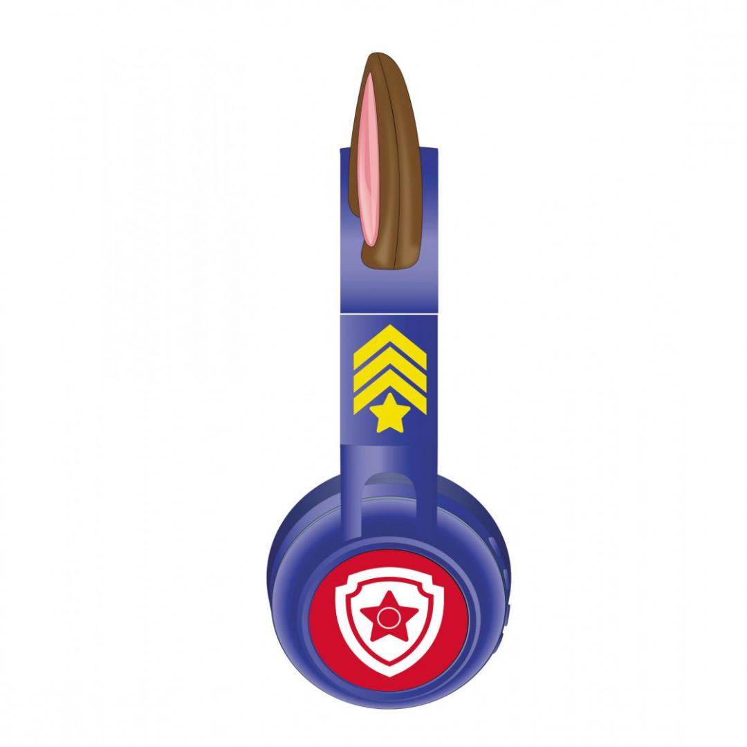 Kufje Bluetooth për fëmijë Lexibook Chase Paw Patrol, me dritë LED, me kabllo dhe Micro SD, blu