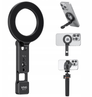 Mbajtëse magnetike telefoni VRIG MG-23 Magnet GRIP, për iPhone MagSafe, alumini, e zezë