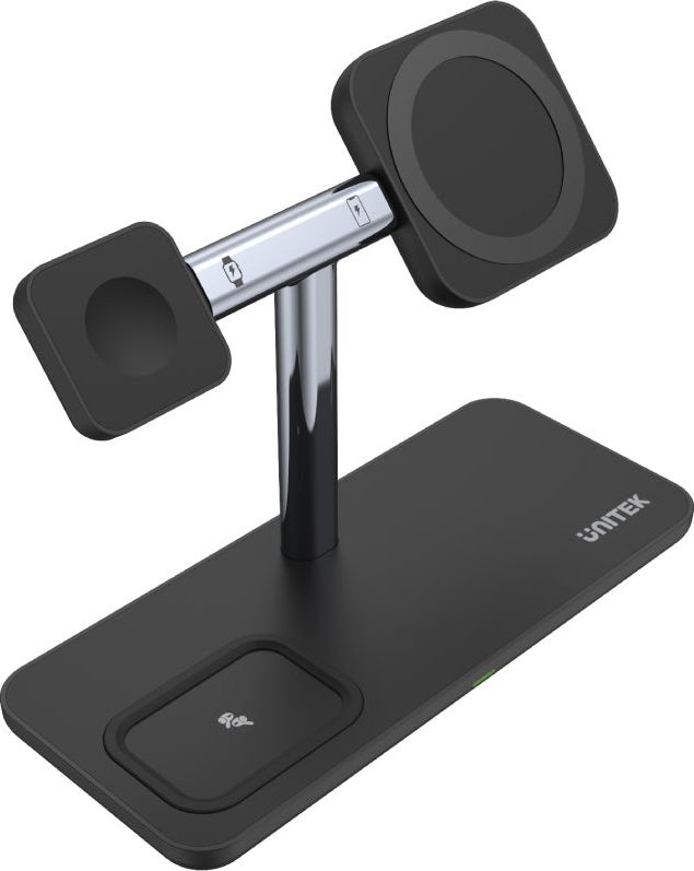 Karikues induktiv Unitek MagMighty TRI 3 in 1 P1212A, 15W, USB PD 3.0, i zi