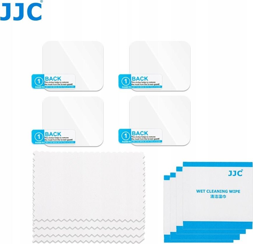 Mbrojtës xhami për ekran JJC GSP-DJRS3PK4, për DJI RS3 RS3 PRO RS4 RS4 PRO, set 4 copë, transparent