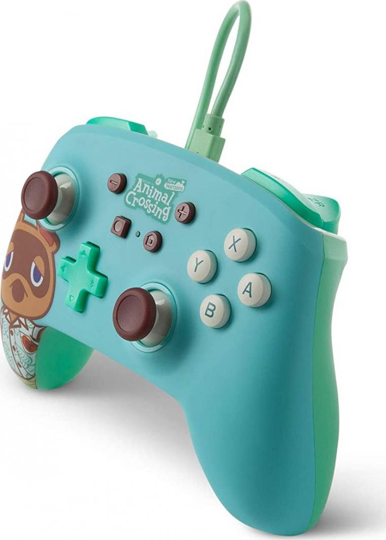 Kontroller PowerA Animal Crossing Tom Nook, me kabllo, i kaltër