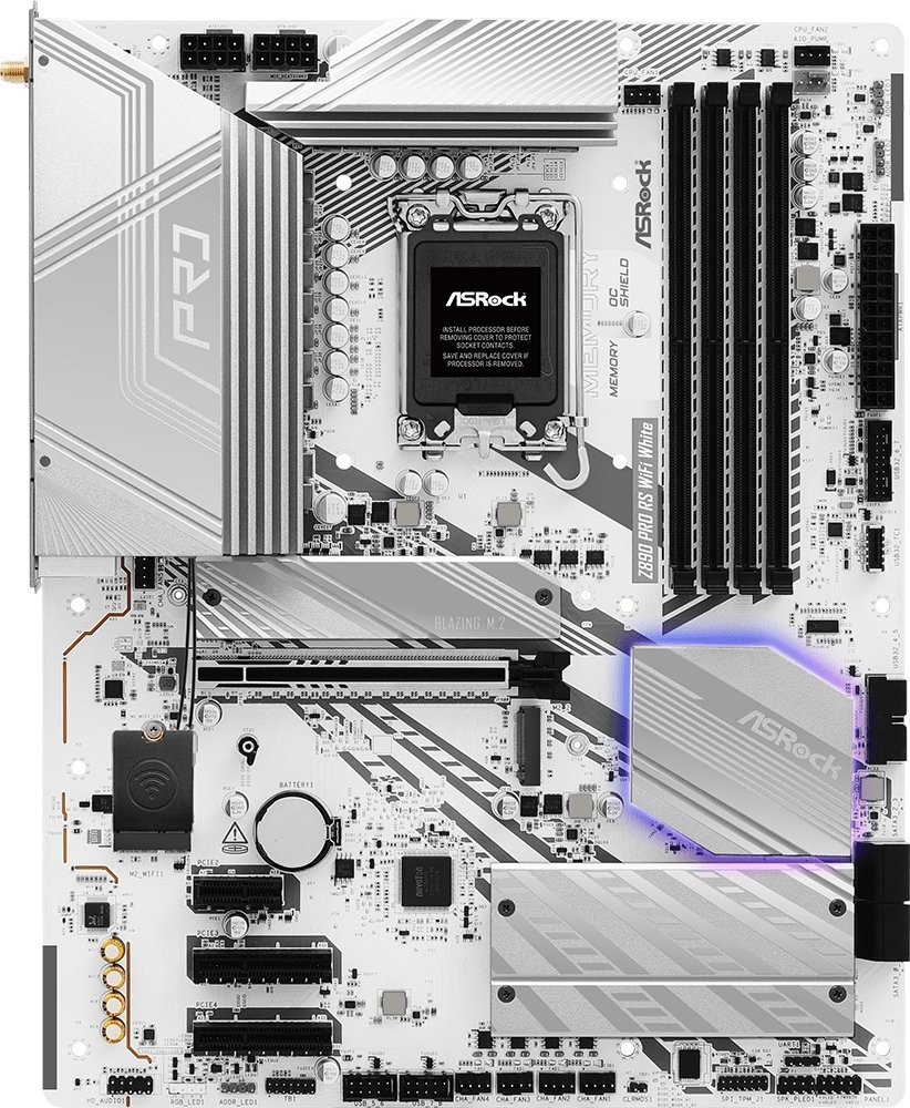 Pllakë amë ASRock Z890 Pro RS, DDR5, PCIe Gen5 M.2, e zezë