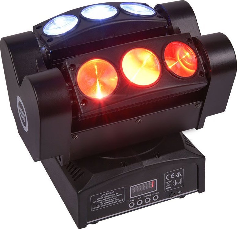 Efekt drite Light4Me Spider Head 6x10, 6x10W LED RGBW, DMX, i zi