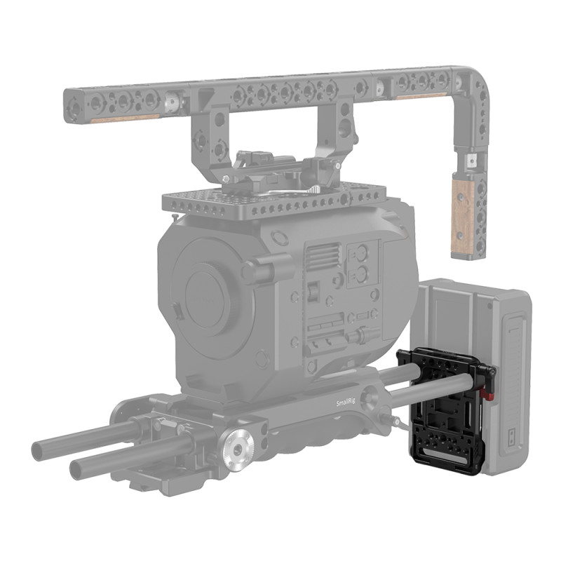Mbajtës Bateri V SmallRig me Klip të Dyfishtë 15mm