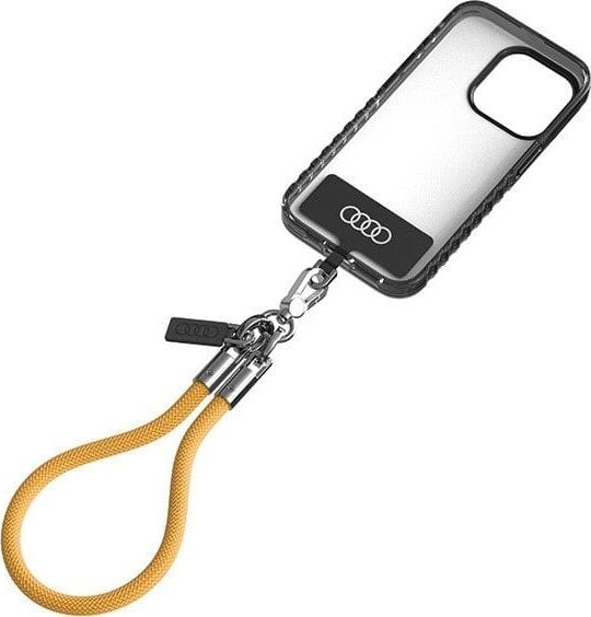 Varg telefoni Audi Universal Phone Lanyard 28cm, 8mm, i zi e verdhë