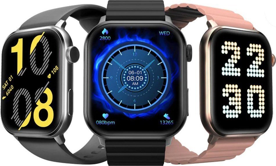 Ora inteligjente Imilab W02, ekran TFT 1.85", Bluetooth, e zezë