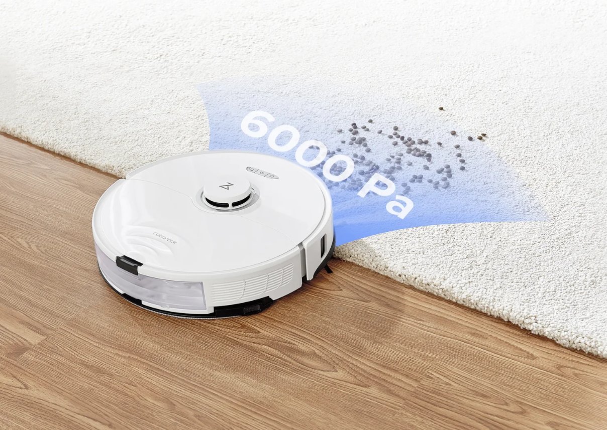 Robot pastrues Roborock S8+, stacion vetëzbrazës, bateri 3 orë, i bardhë