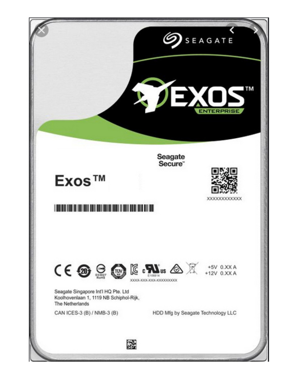 Тврд диск Сигејт Егзос X16, 16TB, 7200 RPM, 256MB кеш, SAS