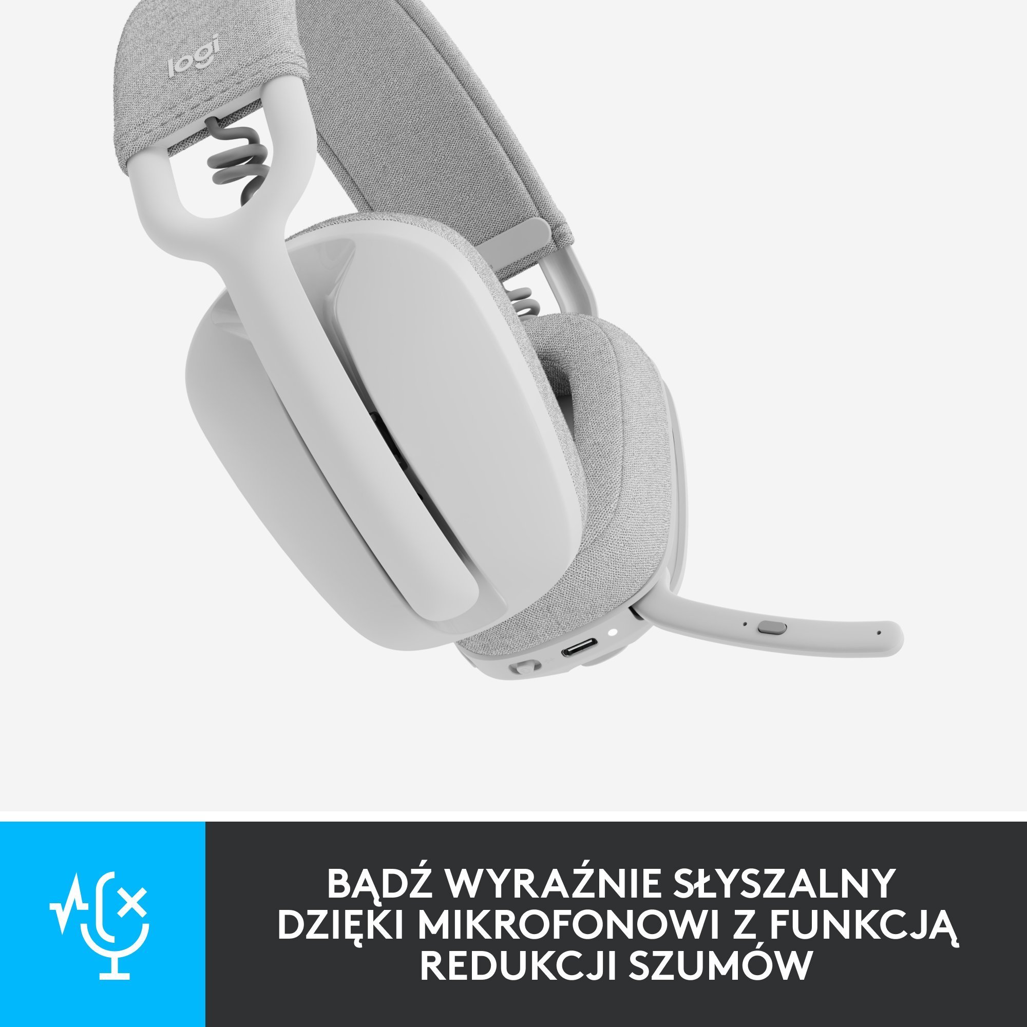 Set kufje dhe kamera Logitech Zone Vibe 100 C270, Bluetooth, HD 720p, gri