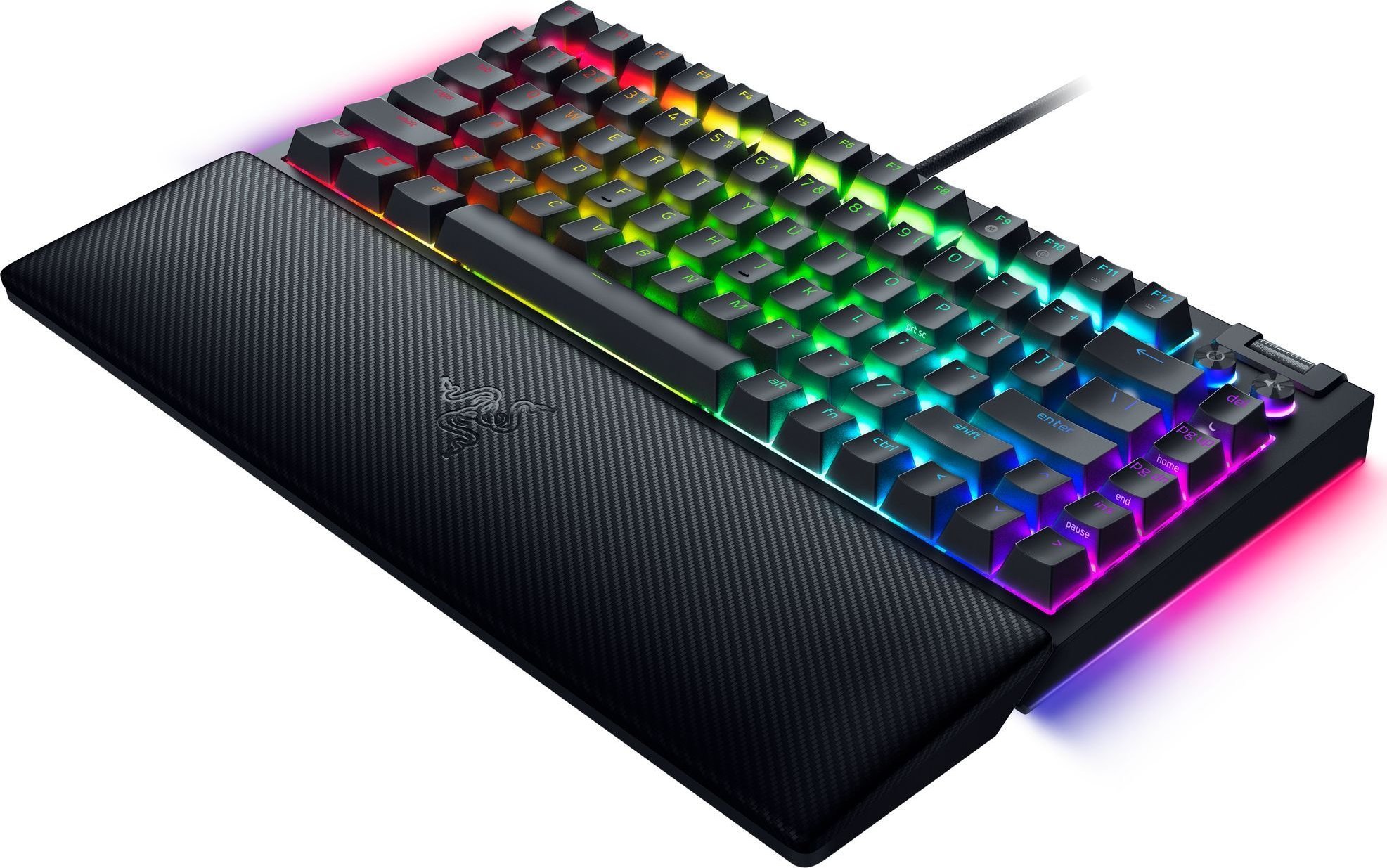 Tastierë mekanike Razer BlackWidow V4 75%, Razer Orange, RGB, e zezë